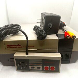 Original Nintendo NES Console-one controller NEW 72 pin installed VG